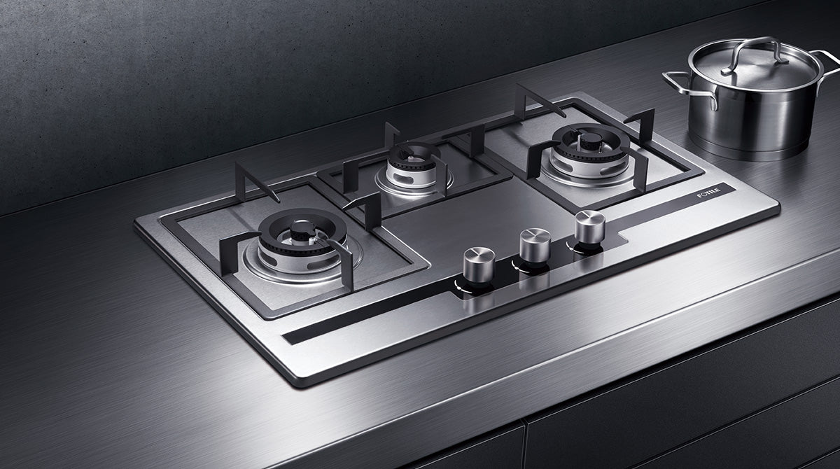 Fotile Gas Hob 90302 – 3 EPS Burners with Stainless Steel Top