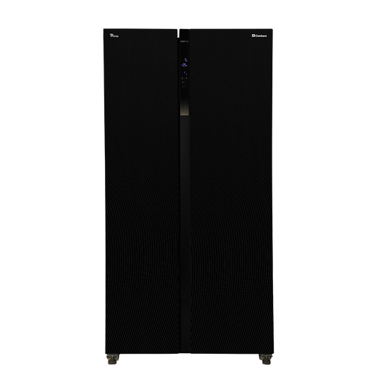 Dawlance DSS-9055 glass door no frost inverter refrigerator front view