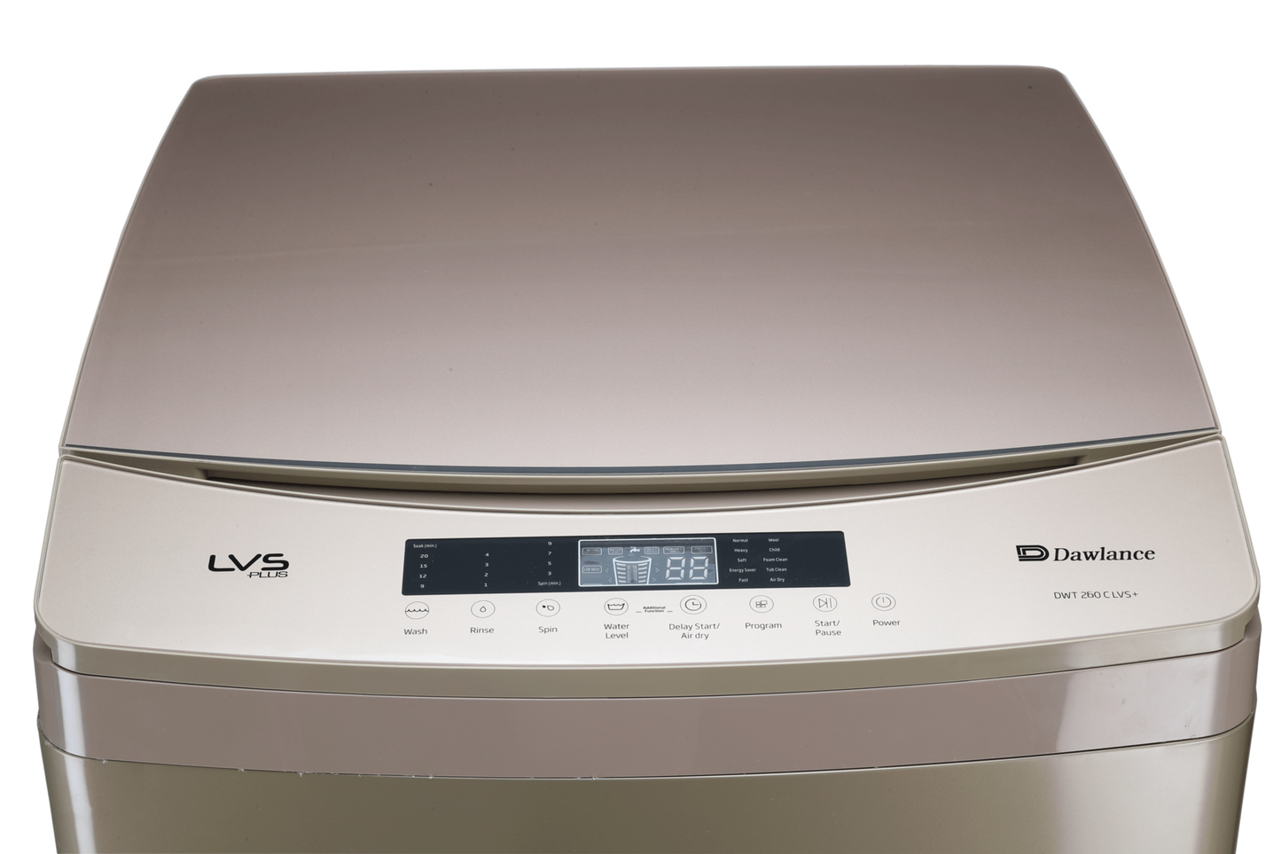 Dawlance Top Load Washing Machine DWT 260 C LVS+ – 9kg automatic washer with low voltage startup